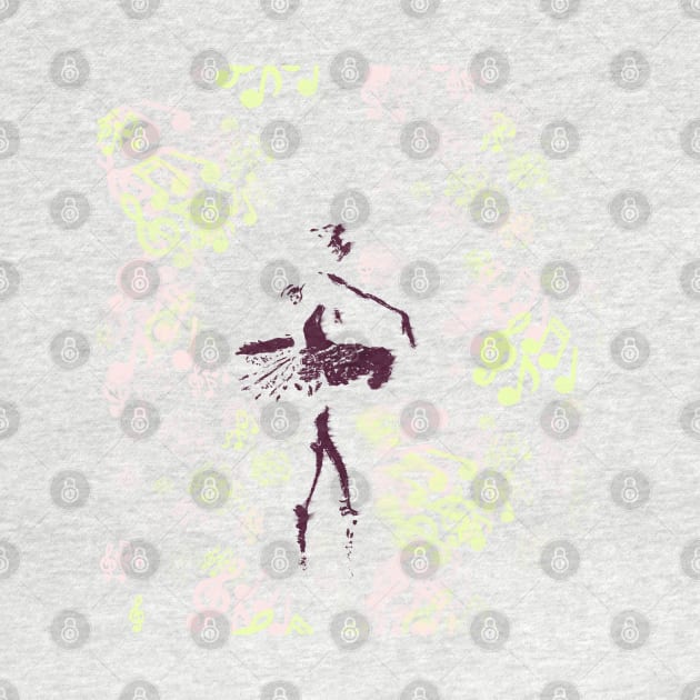 Ballerina and music by CarolineArts